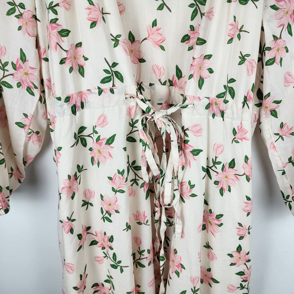 Draper James Kellie Babydoll in Floral Magnolia Dress w/ Billowing Sleeves | L - Picture 9 of 15